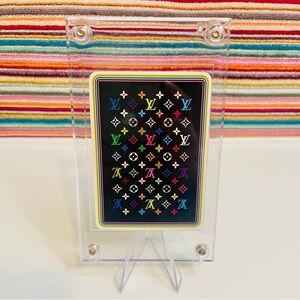 Vintage LV Louis Vuitton Murakami Monogram Playing Card with Display Ltd Edition